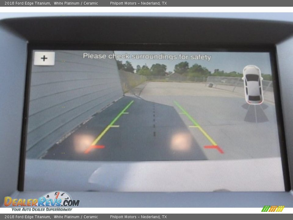 2018 Ford Edge Titanium White Platinum / Ceramic Photo #15