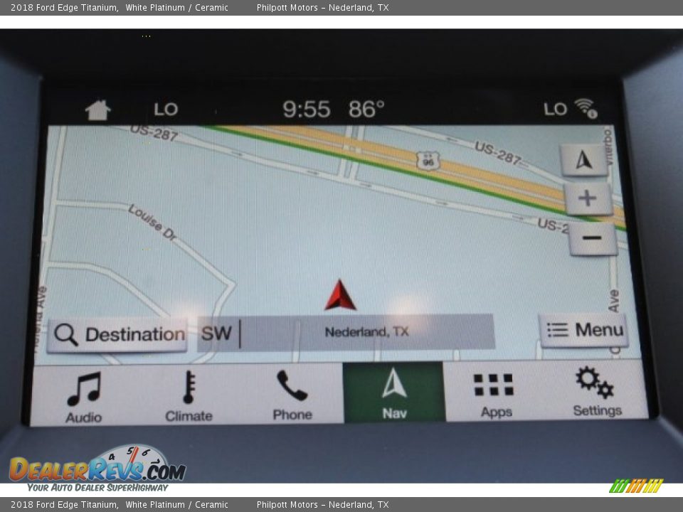 2018 Ford Edge Titanium White Platinum / Ceramic Photo #16