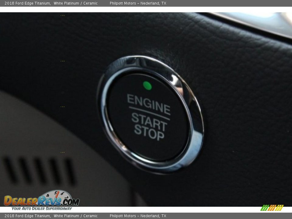2018 Ford Edge Titanium White Platinum / Ceramic Photo #18