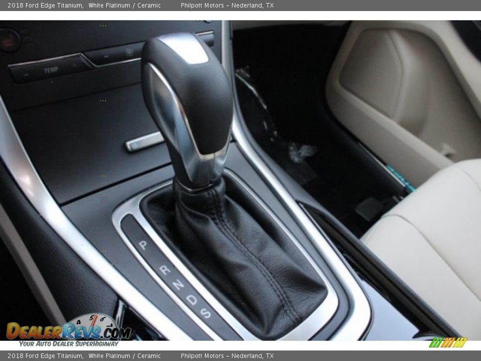 2018 Ford Edge Titanium White Platinum / Ceramic Photo #20