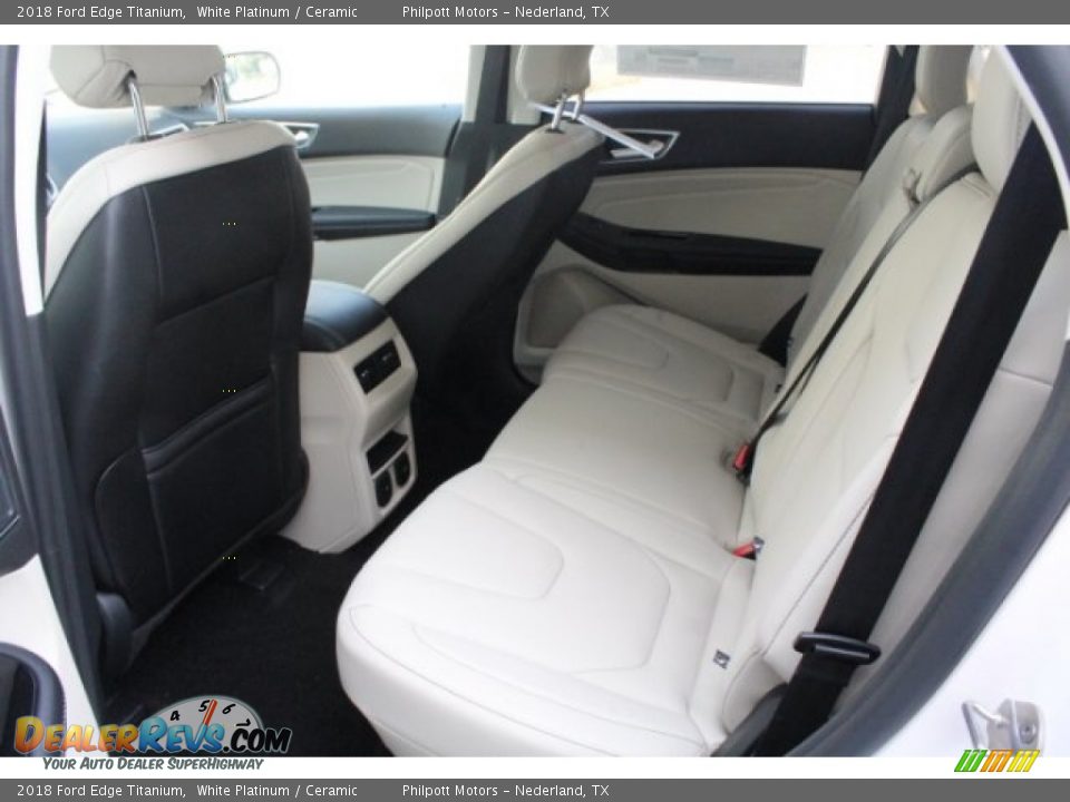 2018 Ford Edge Titanium White Platinum / Ceramic Photo #26