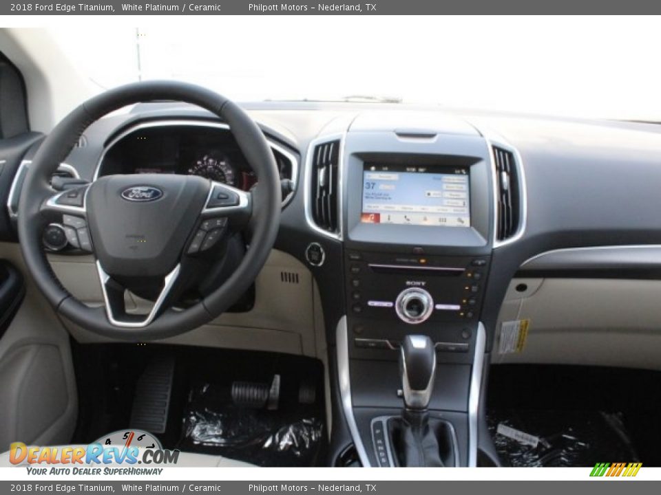 2018 Ford Edge Titanium White Platinum / Ceramic Photo #27