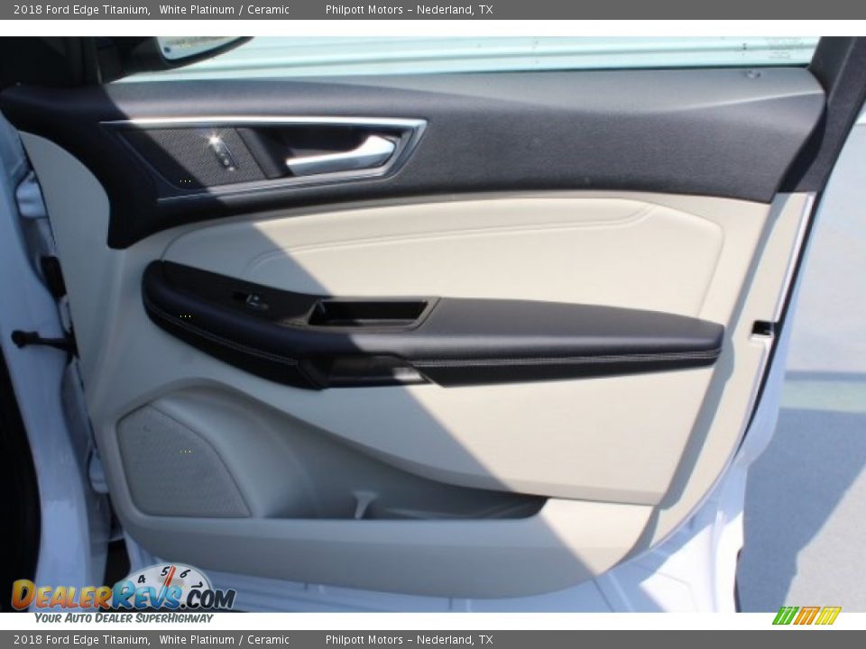 2018 Ford Edge Titanium White Platinum / Ceramic Photo #33