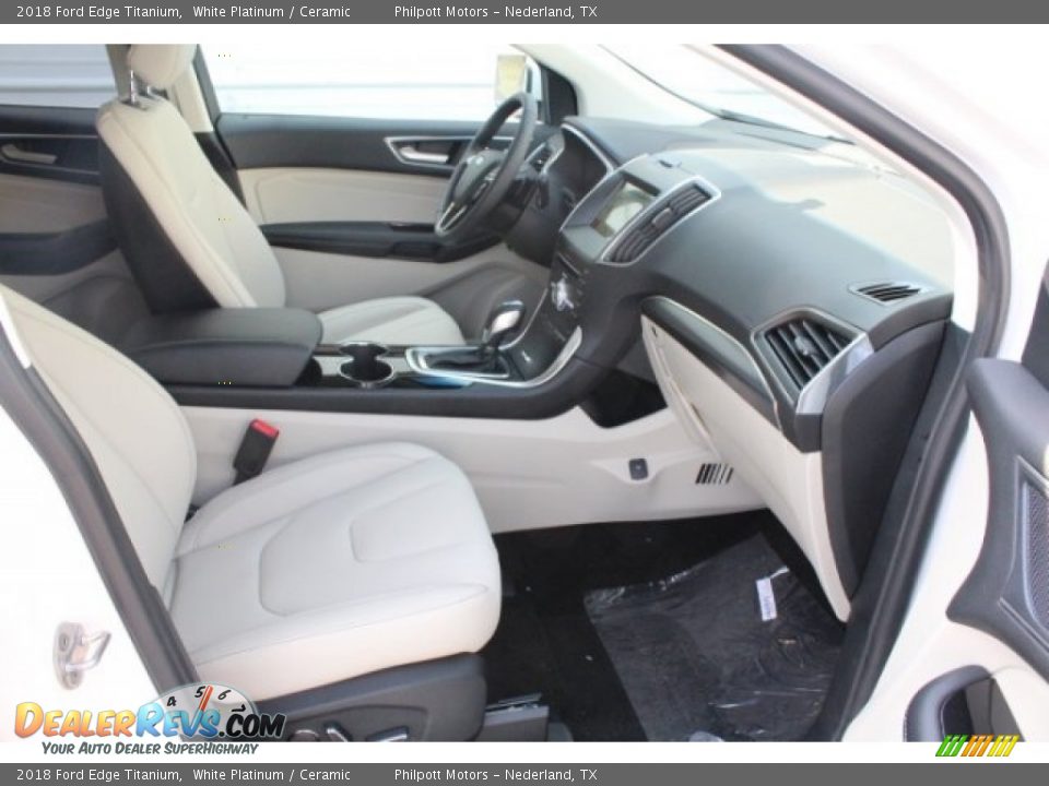 2018 Ford Edge Titanium White Platinum / Ceramic Photo #35