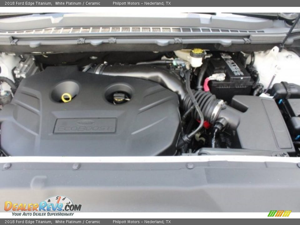 2018 Ford Edge Titanium White Platinum / Ceramic Photo #36
