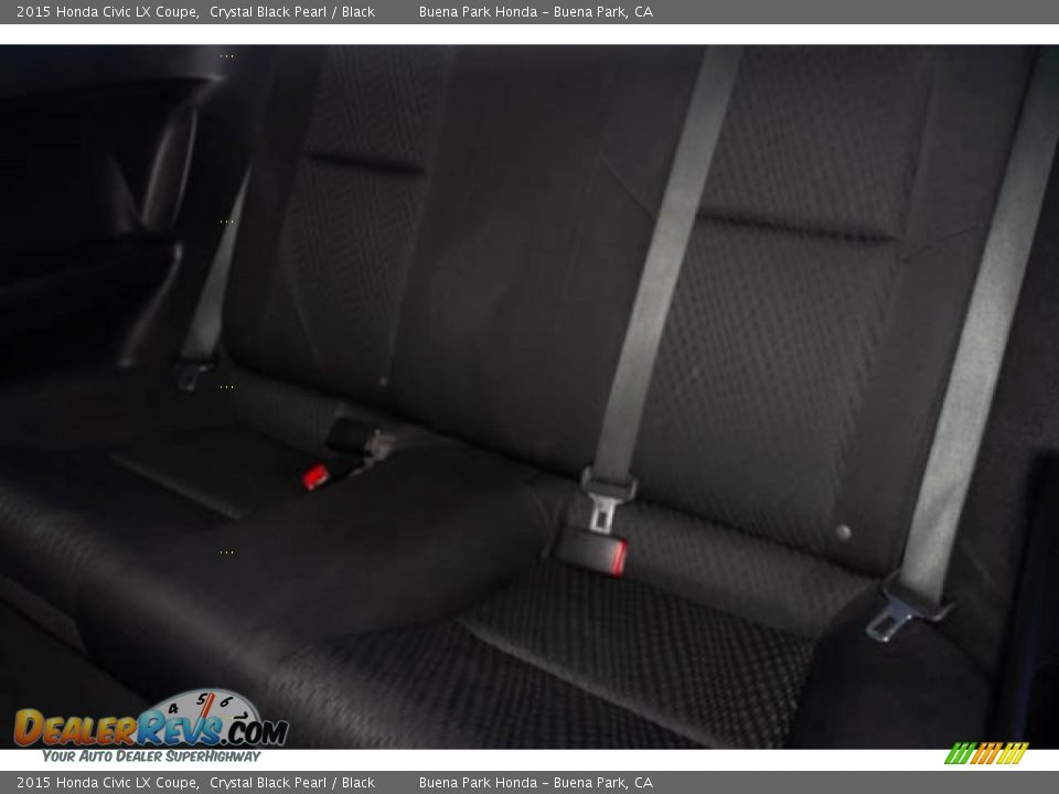 2015 Honda Civic LX Coupe Crystal Black Pearl / Black Photo #4