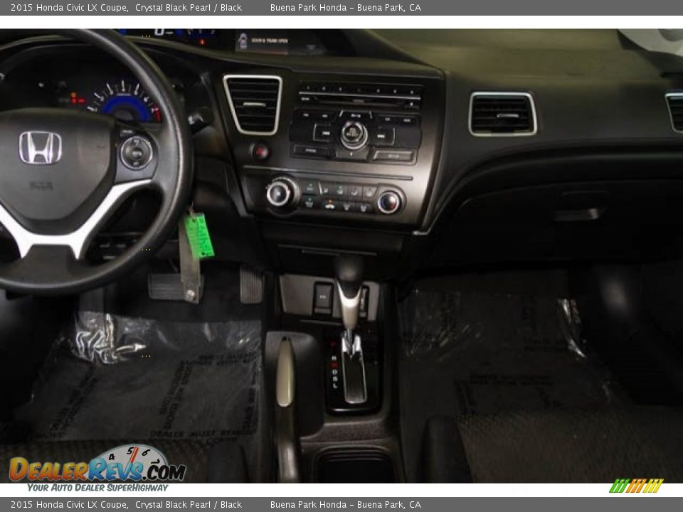 2015 Honda Civic LX Coupe Crystal Black Pearl / Black Photo #5