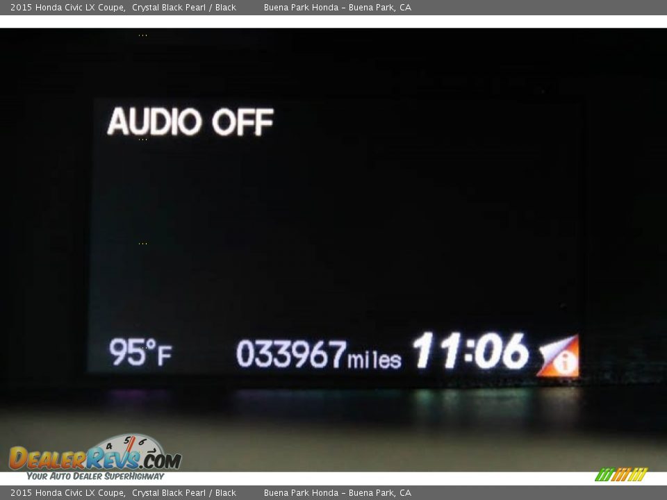 2015 Honda Civic LX Coupe Crystal Black Pearl / Black Photo #6