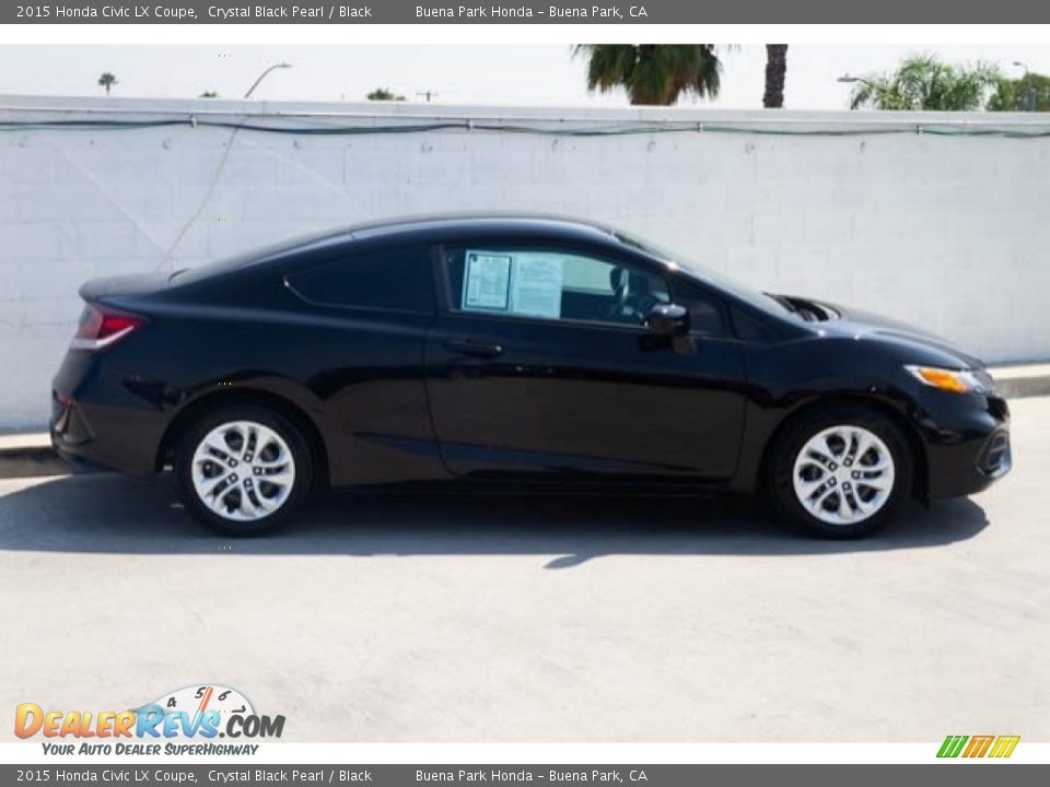 2015 Honda Civic LX Coupe Crystal Black Pearl / Black Photo #9