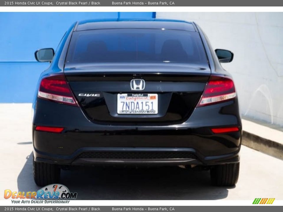 2015 Honda Civic LX Coupe Crystal Black Pearl / Black Photo #10