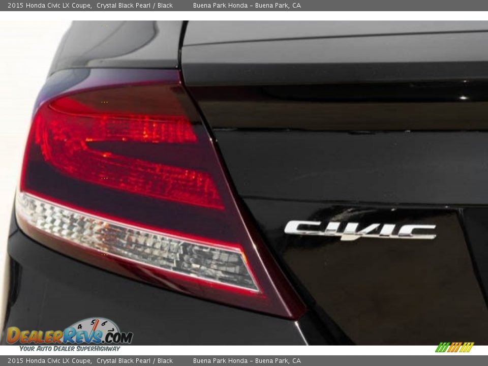 2015 Honda Civic LX Coupe Crystal Black Pearl / Black Photo #11