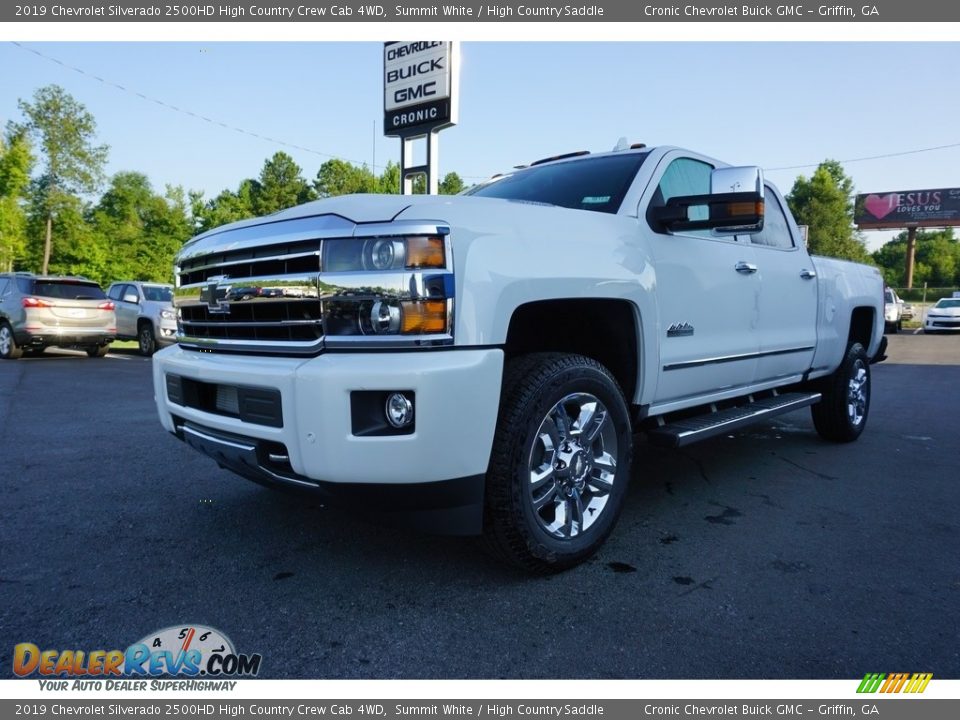 2019 Chevrolet Silverado 2500HD High Country Crew Cab 4WD Summit White / High Country Saddle Photo #3