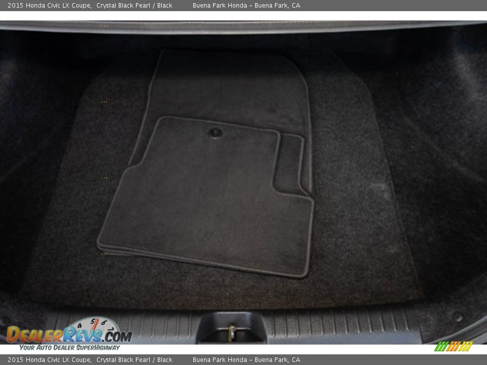 2015 Honda Civic LX Coupe Crystal Black Pearl / Black Photo #17
