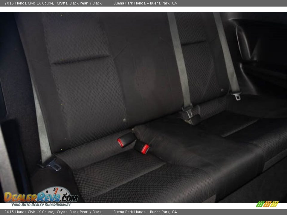 2015 Honda Civic LX Coupe Crystal Black Pearl / Black Photo #18