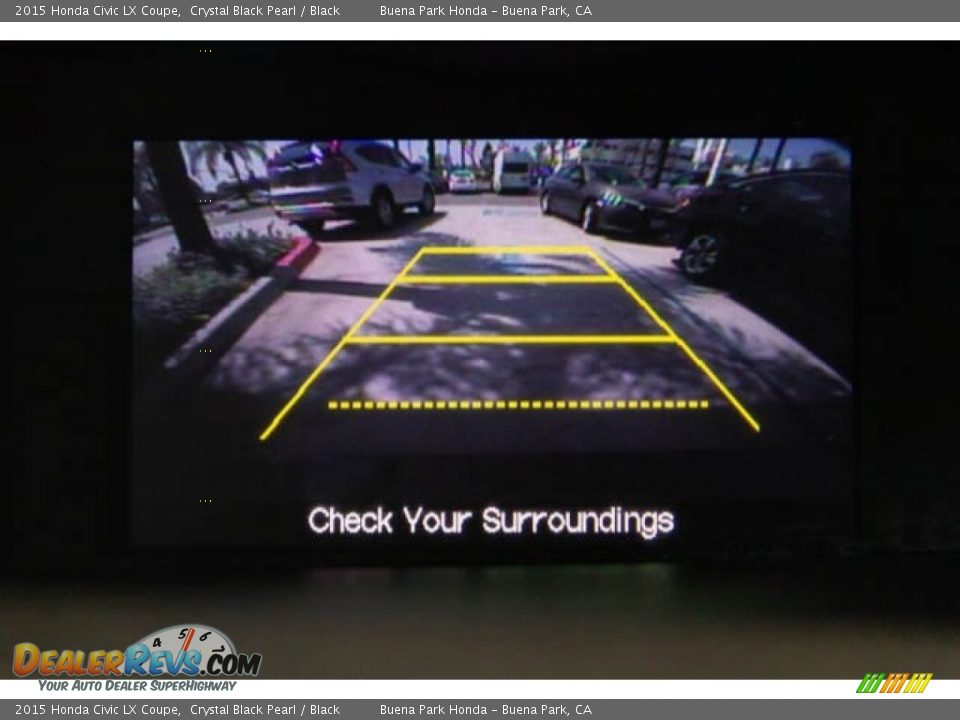 2015 Honda Civic LX Coupe Crystal Black Pearl / Black Photo #22