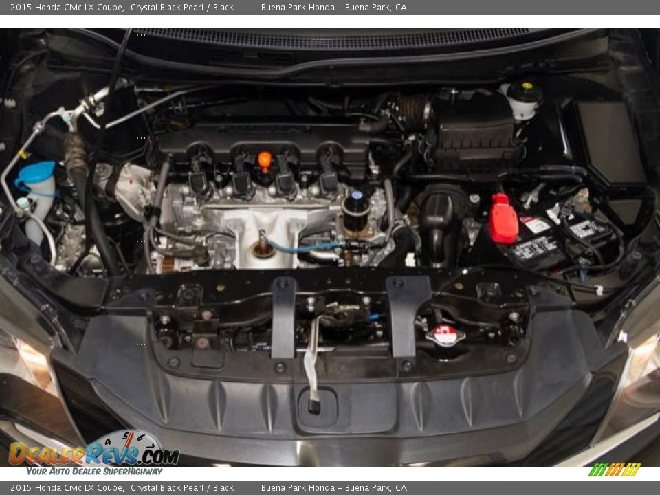 2015 Honda Civic LX Coupe Crystal Black Pearl / Black Photo #26