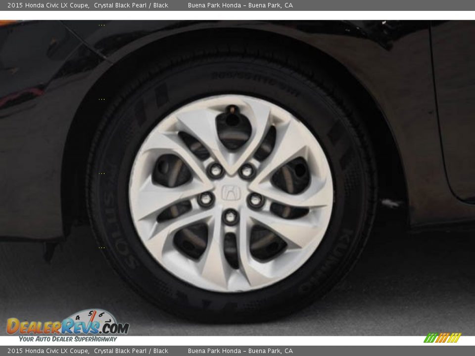 2015 Honda Civic LX Coupe Crystal Black Pearl / Black Photo #30
