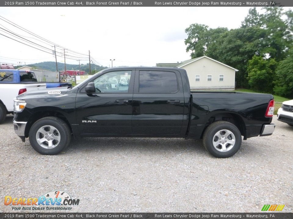 2019 Ram 1500 Tradesman Crew Cab 4x4 Black Forest Green Pearl / Black Photo #2