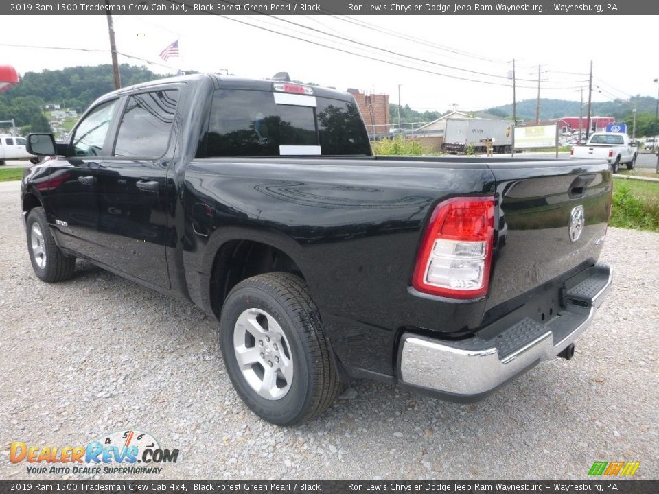 2019 Ram 1500 Tradesman Crew Cab 4x4 Black Forest Green Pearl / Black Photo #3