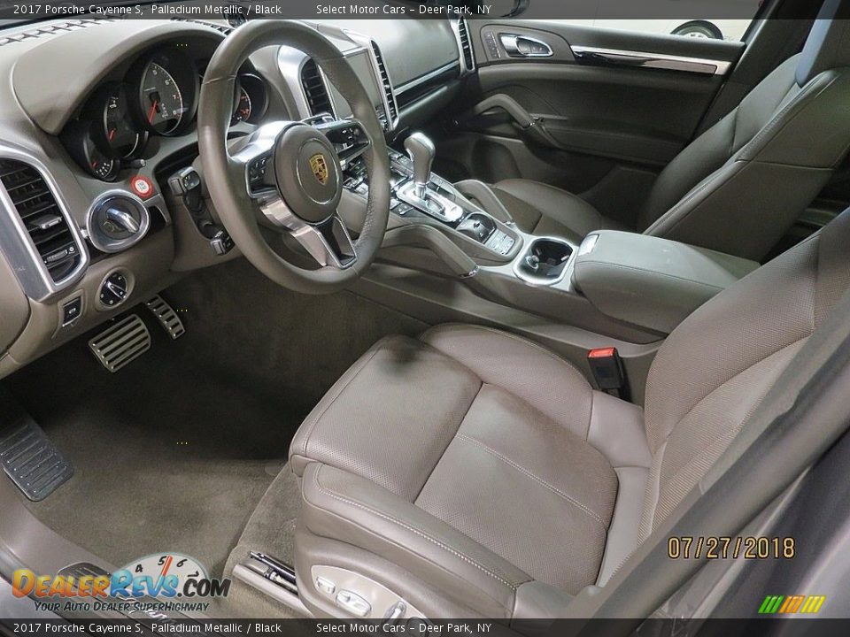 2017 Porsche Cayenne S Palladium Metallic / Black Photo #14