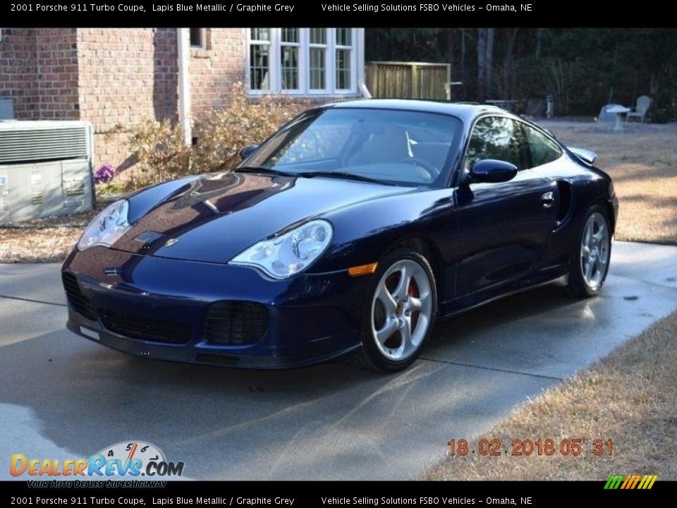 Front 3/4 View of 2001 Porsche 911 Turbo Coupe Photo #1