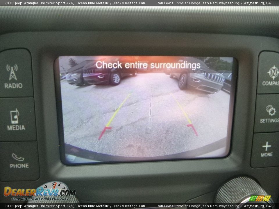 2018 Jeep Wrangler Unlimited Sport 4x4 Ocean Blue Metallic / Black/Heritage Tan Photo #17