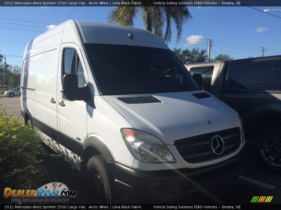 2012 Mercedes-Benz Sprinter 2500 Cargo Van Arctic White / Lima Black Fabric Photo #1