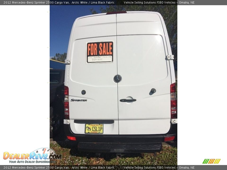 2012 Mercedes-Benz Sprinter 2500 Cargo Van Arctic White / Lima Black Fabric Photo #4