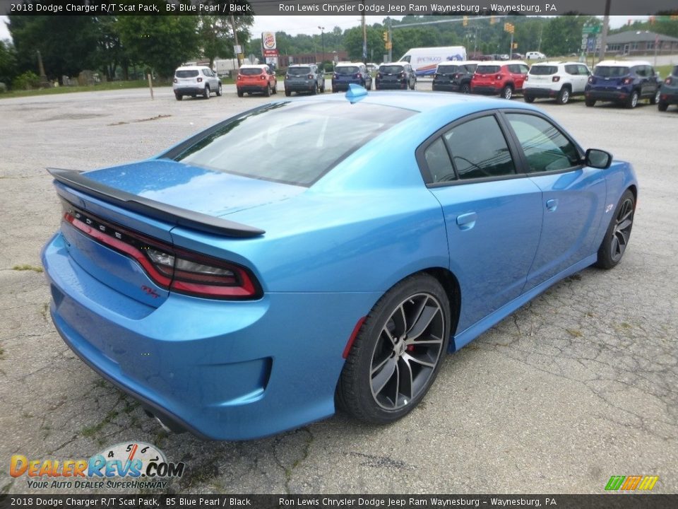 2018 Dodge Charger R/T Scat Pack B5 Blue Pearl / Black Photo #5
