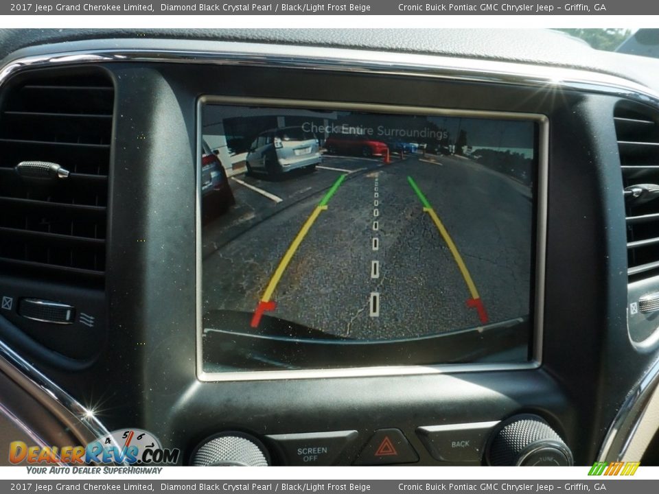 2017 Jeep Grand Cherokee Limited Diamond Black Crystal Pearl / Black/Light Frost Beige Photo #8