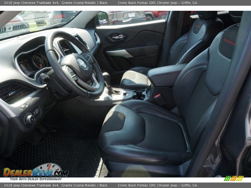 2018 Jeep Cherokee Trailhawk 4x4 Granite Crystal Metallic / Black Photo #4