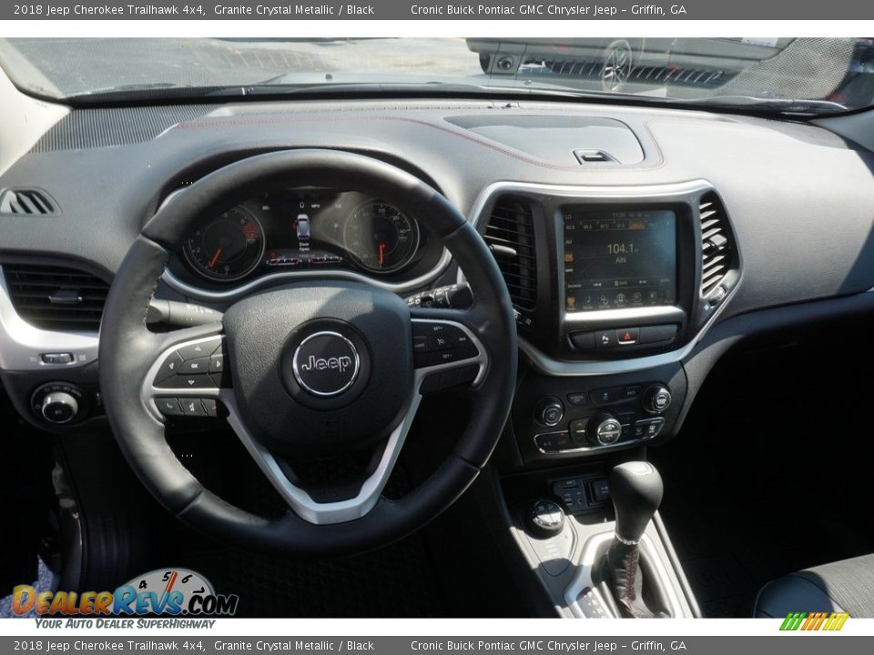 2018 Jeep Cherokee Trailhawk 4x4 Granite Crystal Metallic / Black Photo #5