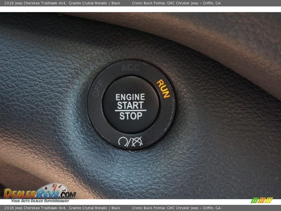 2018 Jeep Cherokee Trailhawk 4x4 Granite Crystal Metallic / Black Photo #9
