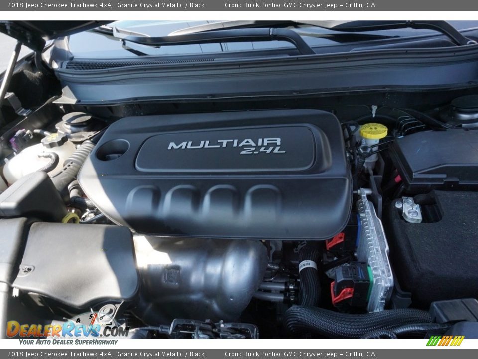 2018 Jeep Cherokee Trailhawk 4x4 Granite Crystal Metallic / Black Photo #11