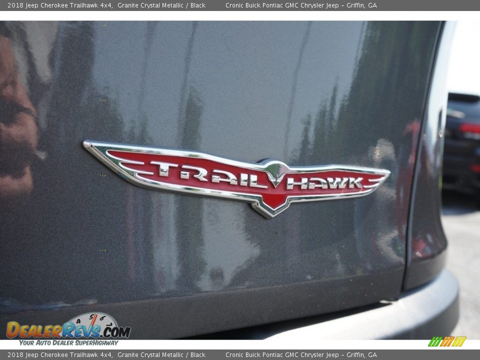 2018 Jeep Cherokee Trailhawk 4x4 Granite Crystal Metallic / Black Photo #15