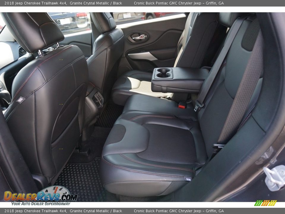 2018 Jeep Cherokee Trailhawk 4x4 Granite Crystal Metallic / Black Photo #17