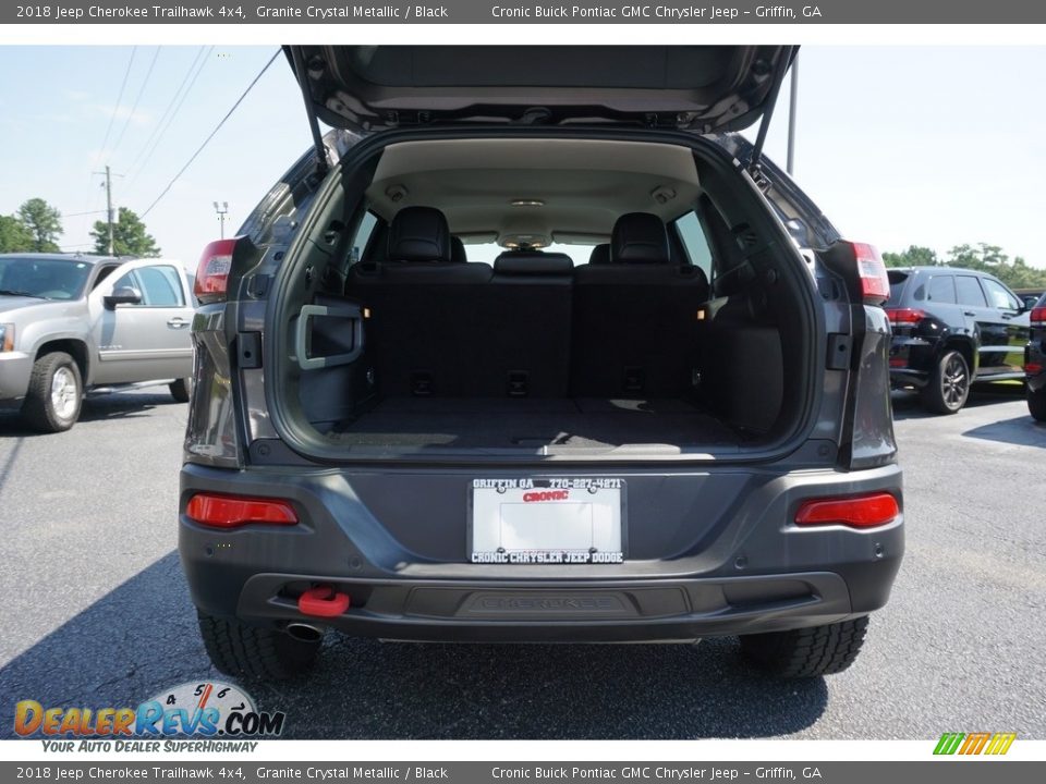 2018 Jeep Cherokee Trailhawk 4x4 Granite Crystal Metallic / Black Photo #18