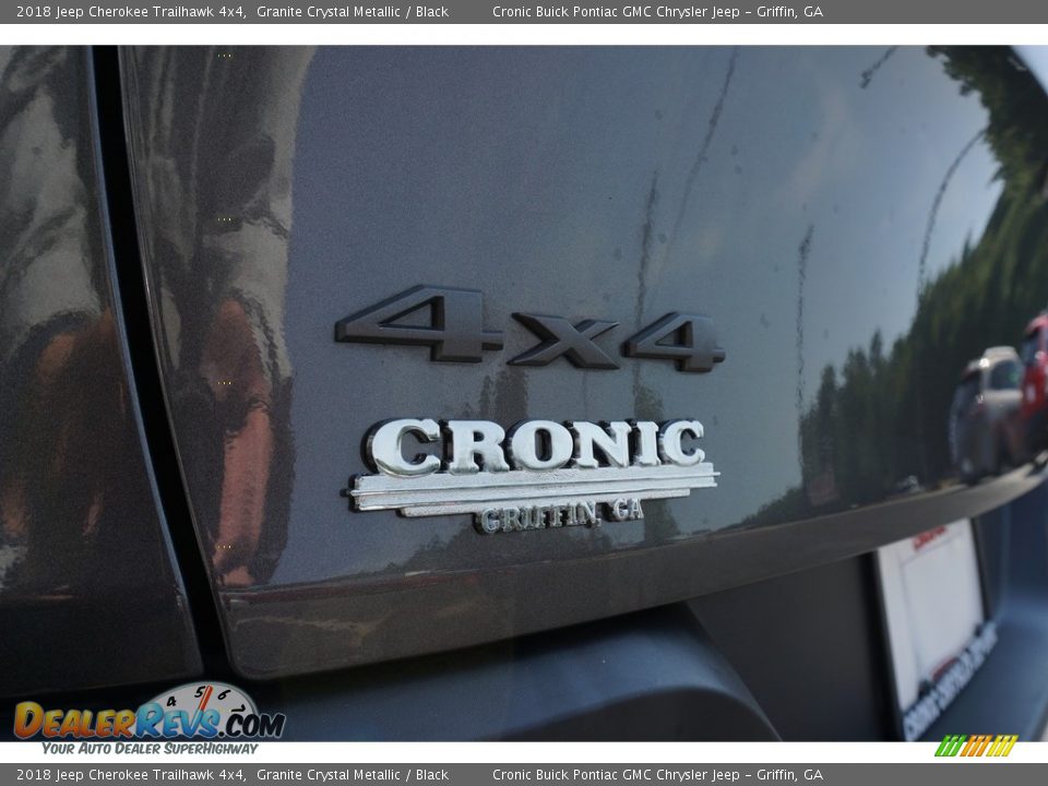 2018 Jeep Cherokee Trailhawk 4x4 Granite Crystal Metallic / Black Photo #19