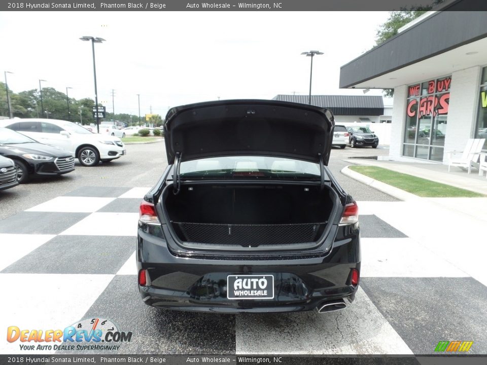 2018 Hyundai Sonata Limited Phantom Black / Beige Photo #5