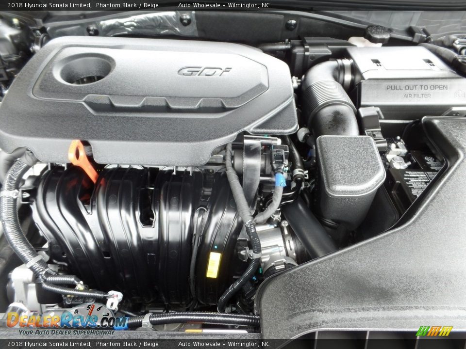 2018 Hyundai Sonata Limited Phantom Black / Beige Photo #6