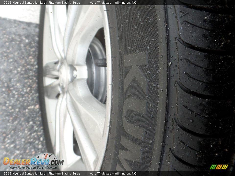 2018 Hyundai Sonata Limited Phantom Black / Beige Photo #8