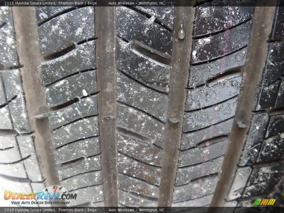 2018 Hyundai Sonata Limited Phantom Black / Beige Photo #10