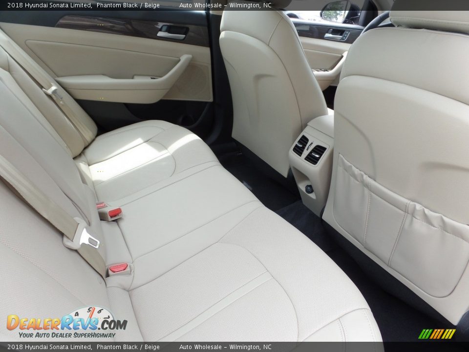 2018 Hyundai Sonata Limited Phantom Black / Beige Photo #15