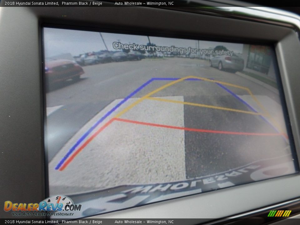 2018 Hyundai Sonata Limited Phantom Black / Beige Photo #19