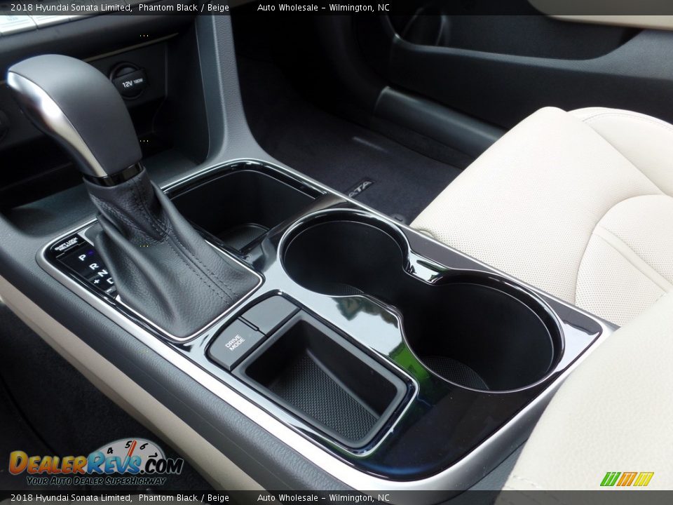 2018 Hyundai Sonata Limited Phantom Black / Beige Photo #20