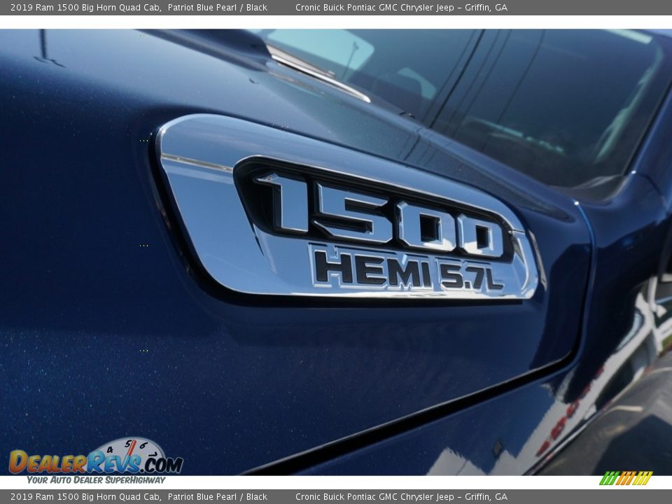 2019 Ram 1500 Big Horn Quad Cab Patriot Blue Pearl / Black Photo #10