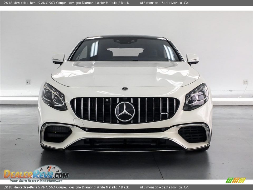 2018 Mercedes-Benz S AMG S63 Coupe designo Diamond White Metallic / Black Photo #2