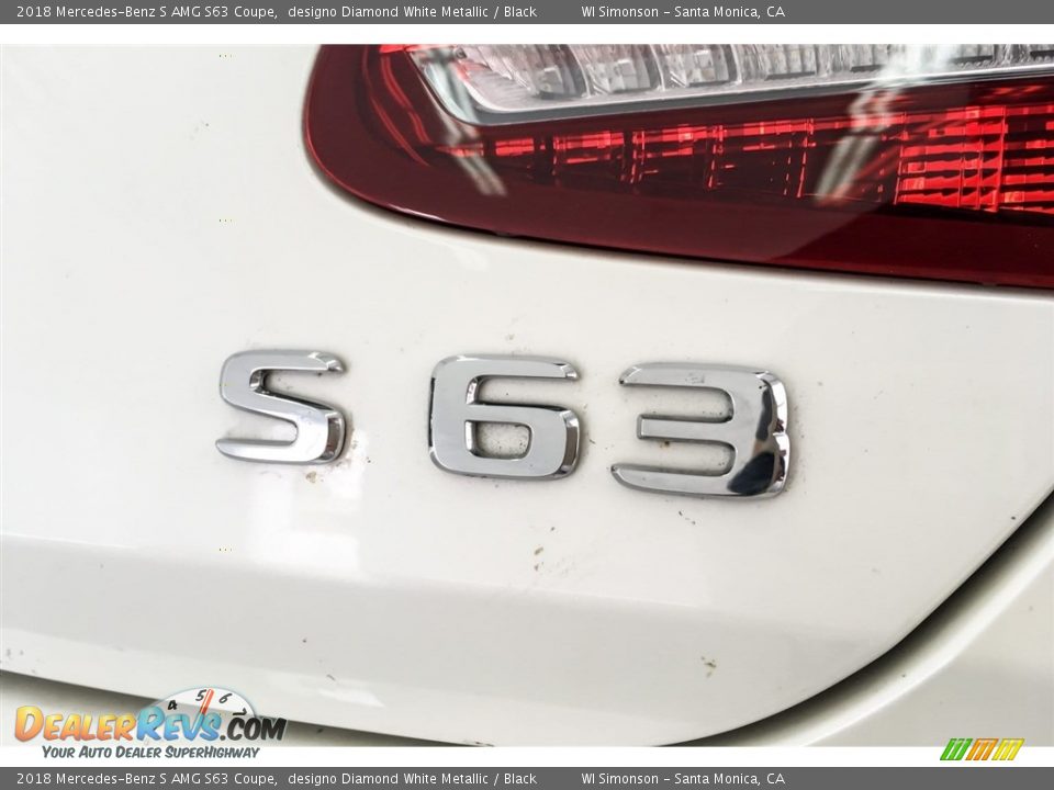 2018 Mercedes-Benz S AMG S63 Coupe designo Diamond White Metallic / Black Photo #7