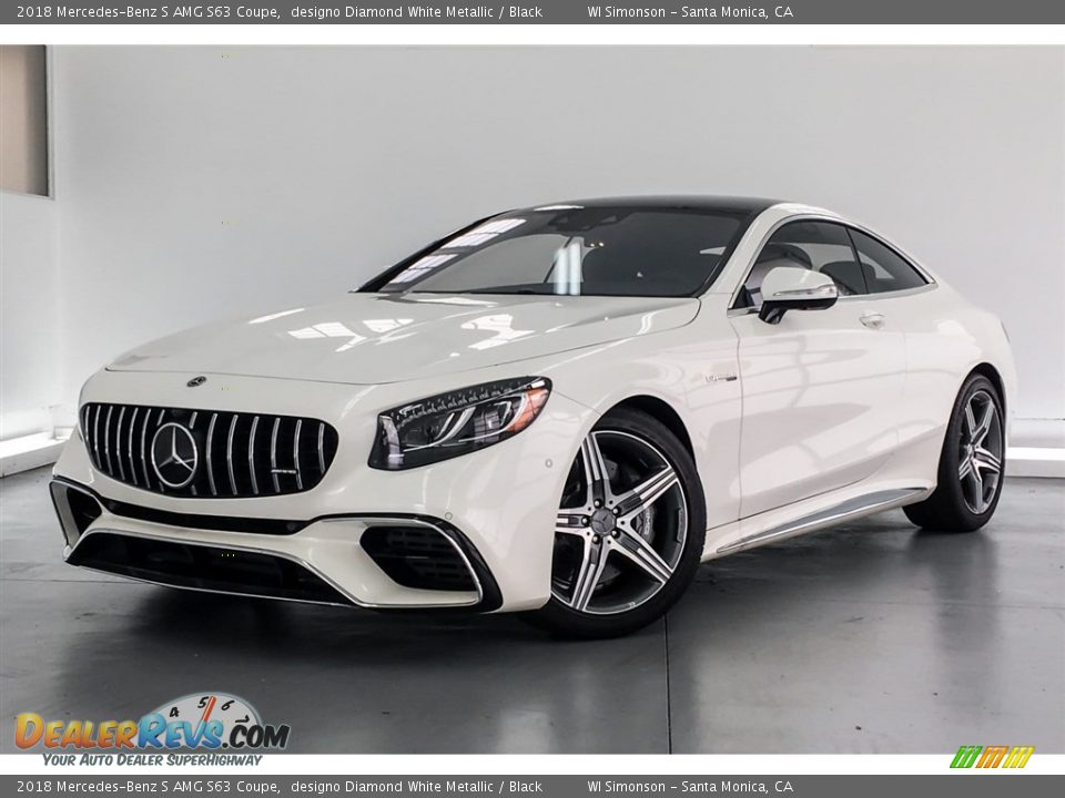 2018 Mercedes-Benz S AMG S63 Coupe designo Diamond White Metallic / Black Photo #13