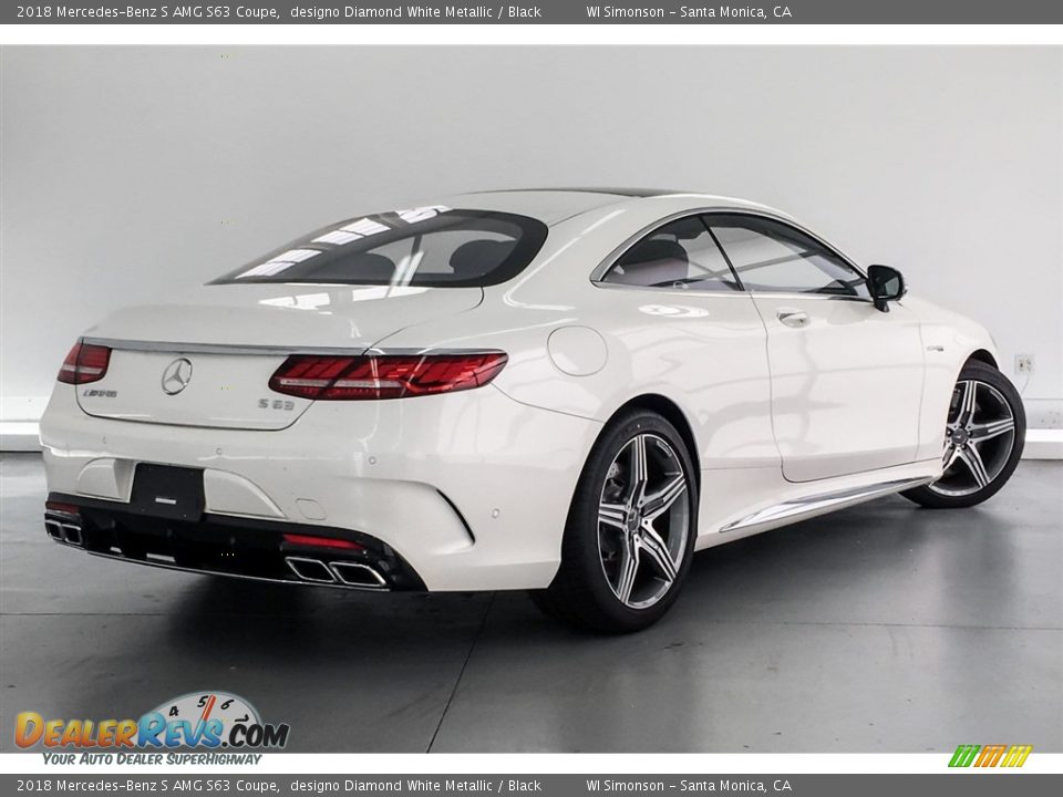 2018 Mercedes-Benz S AMG S63 Coupe designo Diamond White Metallic / Black Photo #16